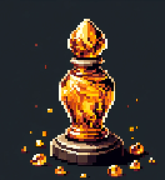 AI-assisted art: a close-up of a relic collected for the vault