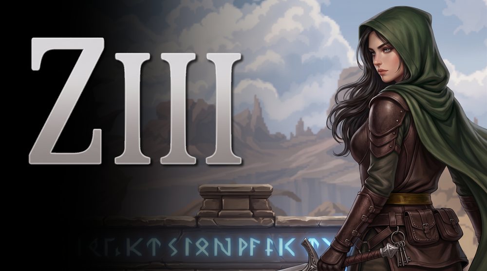 Ziii illustrated key art with the logo